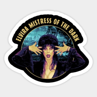 Elvira Mama Creepy Classic Sticker